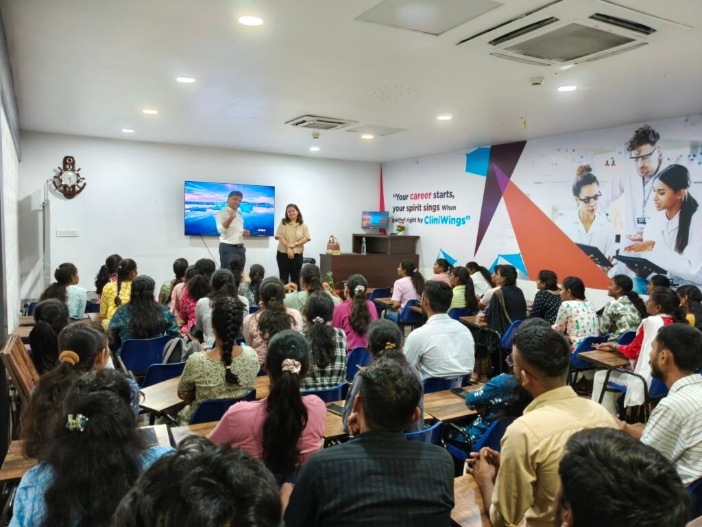 CliniWings classroom session with trainers and learners