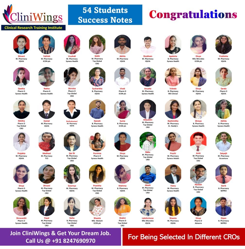 54 success notes: placements across IQVIA, ICON, Syneos, TCS, Dr. Reddy’s & more